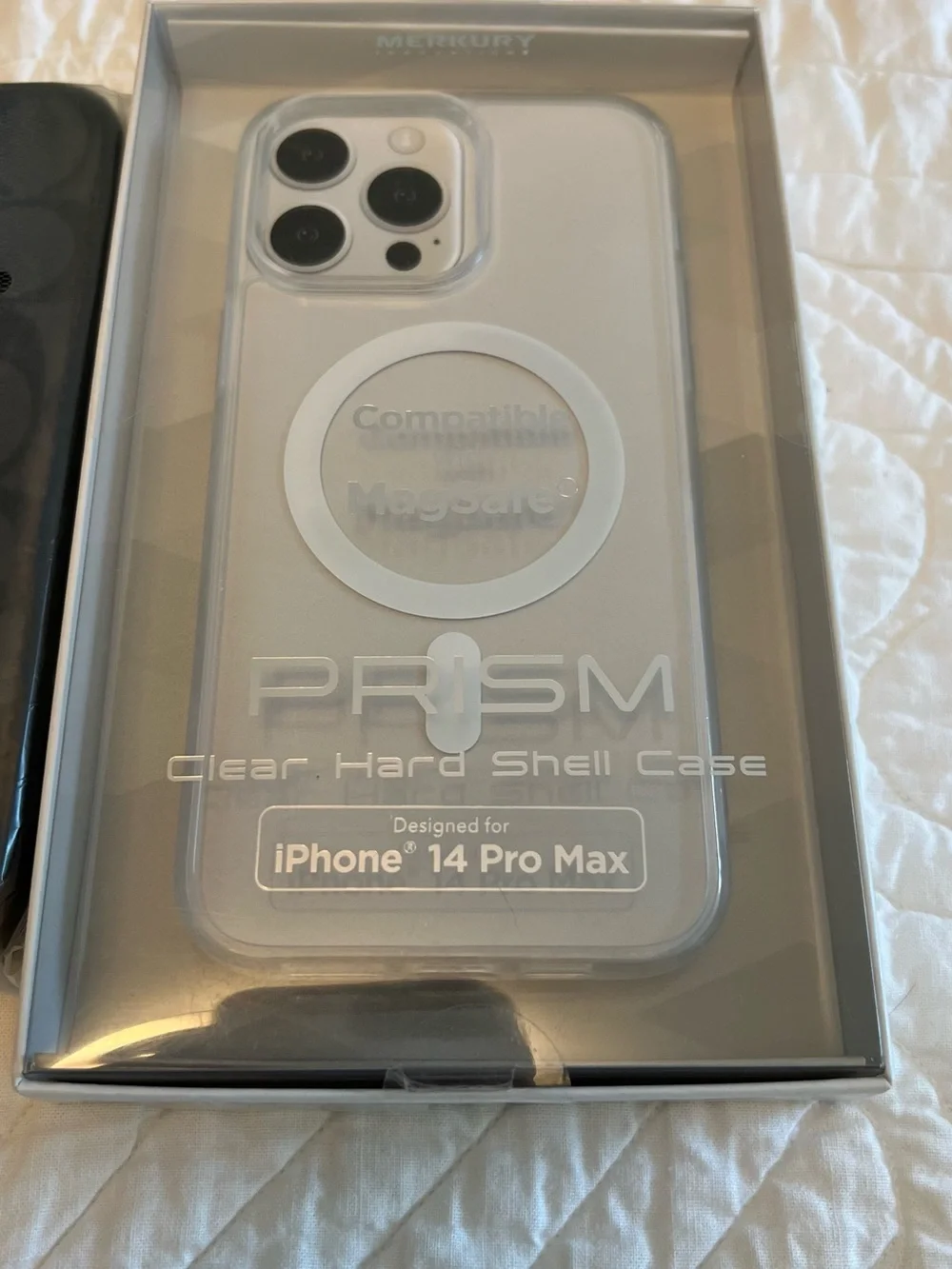 Coach Black Signature Slip-On Phone Case for iPhone 13 14 Pro Max